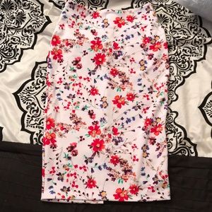 Floral Pencil Skirt